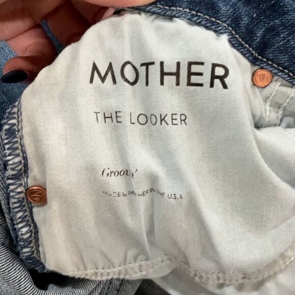 Mother Blue Denim The Looker In Groovin Skinny Ankle Jeans Size 25 - Picture 3 of 12